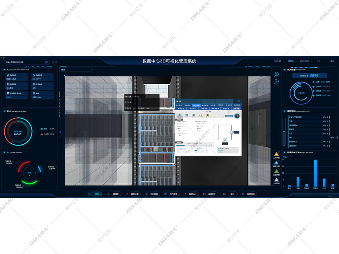 数据中心三维可视化管理平台